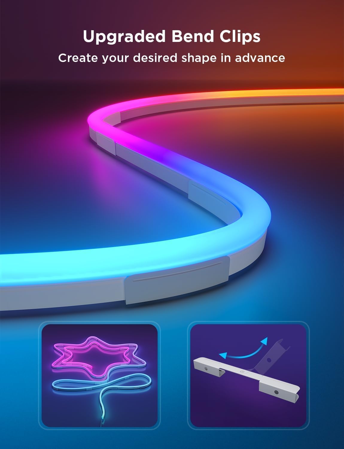 Govee_RGBIC_Neon_Rope_Light_Plastic_and_Metal_Mounting_Brackets_for_Neon_Lights_2_H61D3_&_H61D5_&_H61D6,_RGBIC_Rope_Light_Clips,_WiFi_Neon_Lights_Holders_20pcs,_(Not_Support_H61A0_&_H61A2),_White