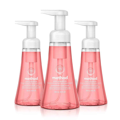 Method Foaming Hand Soap, Pink Grapefruit, 10 Fl Oz, Biodegradable Formula