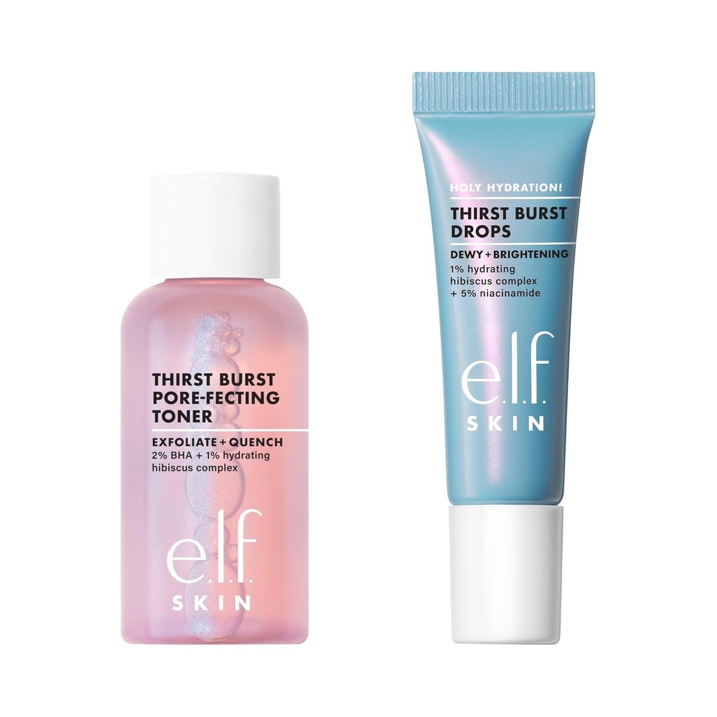 e.l.f._SKIN_Thirst_Burst_Dew-O,_Travel-Sized_Skincare_Set,_Exfoliating_Facial_Toner_&_Hydrating_Serum_Drops,_Gives_Skin_A_Dewy,_Bouncy_Glow,_Vegan_&_Cruelty-Free