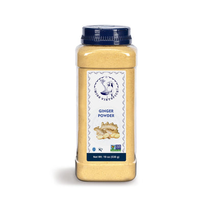 MISS VIETSPICE Ginger Powder, 19 Oz (538g), Powdered Ginger, Ginger, Ground Ginger, Ground Ginger Powder, Ginger Spice, Ginger Root Powder, Natural, NON-GMO, Kosher, Ginger Powder, Essential Spicy Flavor, for Curry, Easy Mixing, Baking, Tea, Cooking