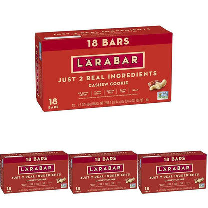Larabar Cashew Cookie, Fruit and Nut Bars, Gluten Free and Vegan