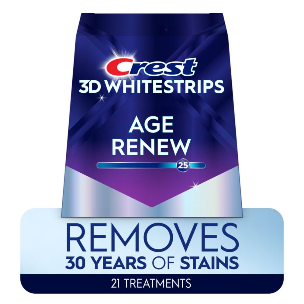 Crest_3D_Whitestrips_Age_Renew_–_Teeth_Whitening_Kit,_21_Treatments,_Each_with_1_Upper/1Lower,_42_Strips_–_Crest_3DWhite_Teeth_Whitening_Strips