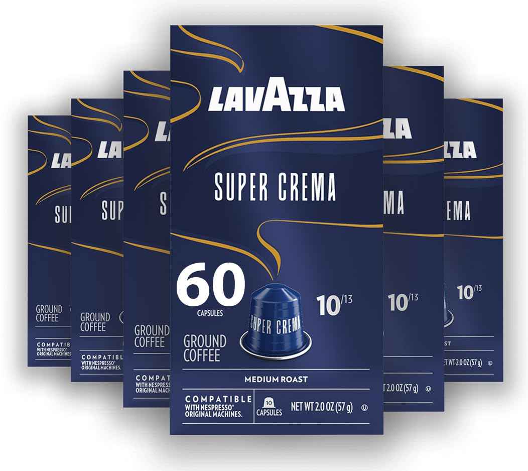 Lavazza Espresso Maestro Aluminum Capsules Compatible with Nespresso* Original Machines, Dark Espresso Roast, Arabica and Robusta Blend