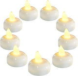 Homemory 200 Hours 12/24/36/48 Pack Flameless Floating Candles, Warm White Led Flickering Tealight Candles in Bulk, Decor for Wedding, Party, Centerpiece, Pool, Christmas