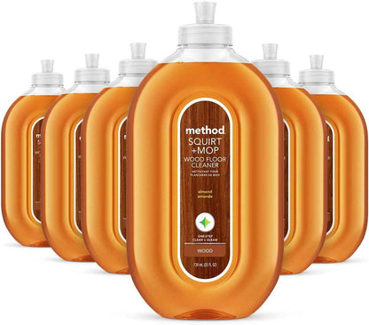 Method Hardwood Floor Cleaner, Squirt + Mop Design, Use as Laminate or Sealed Wood Floor Cleaner, 25 Fl Oz