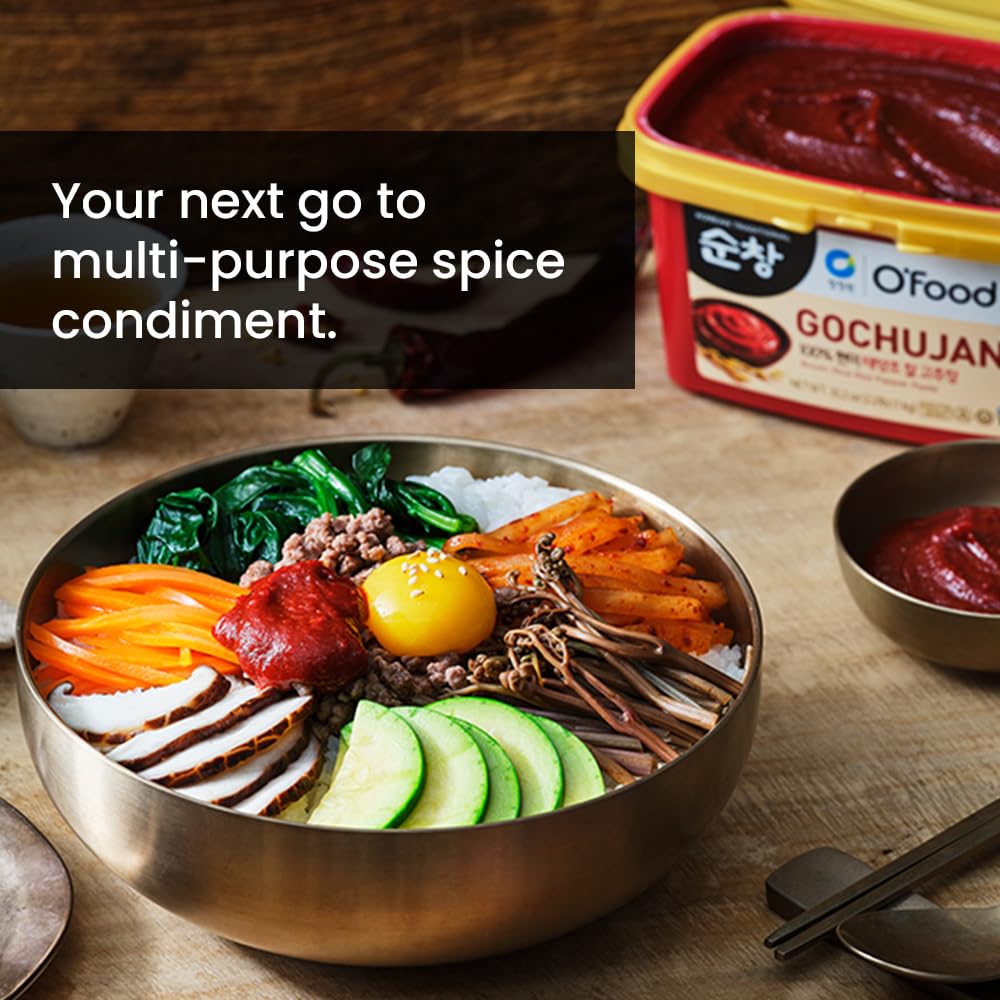 O’food_Gochujang_–_Authentic_Korean_Red_Chili_Paste_[Medium_|_1.1_lb_(500g)_]_Spicy_&_Sweet_Savory_Traditional_Fermented_Sauce_|_Gluten-Free_|_100%_Brown_Rice_|_No_Corn_Syrup_|_Great_for_Bibimbap,_Marinades,_Stews_&_BBQ