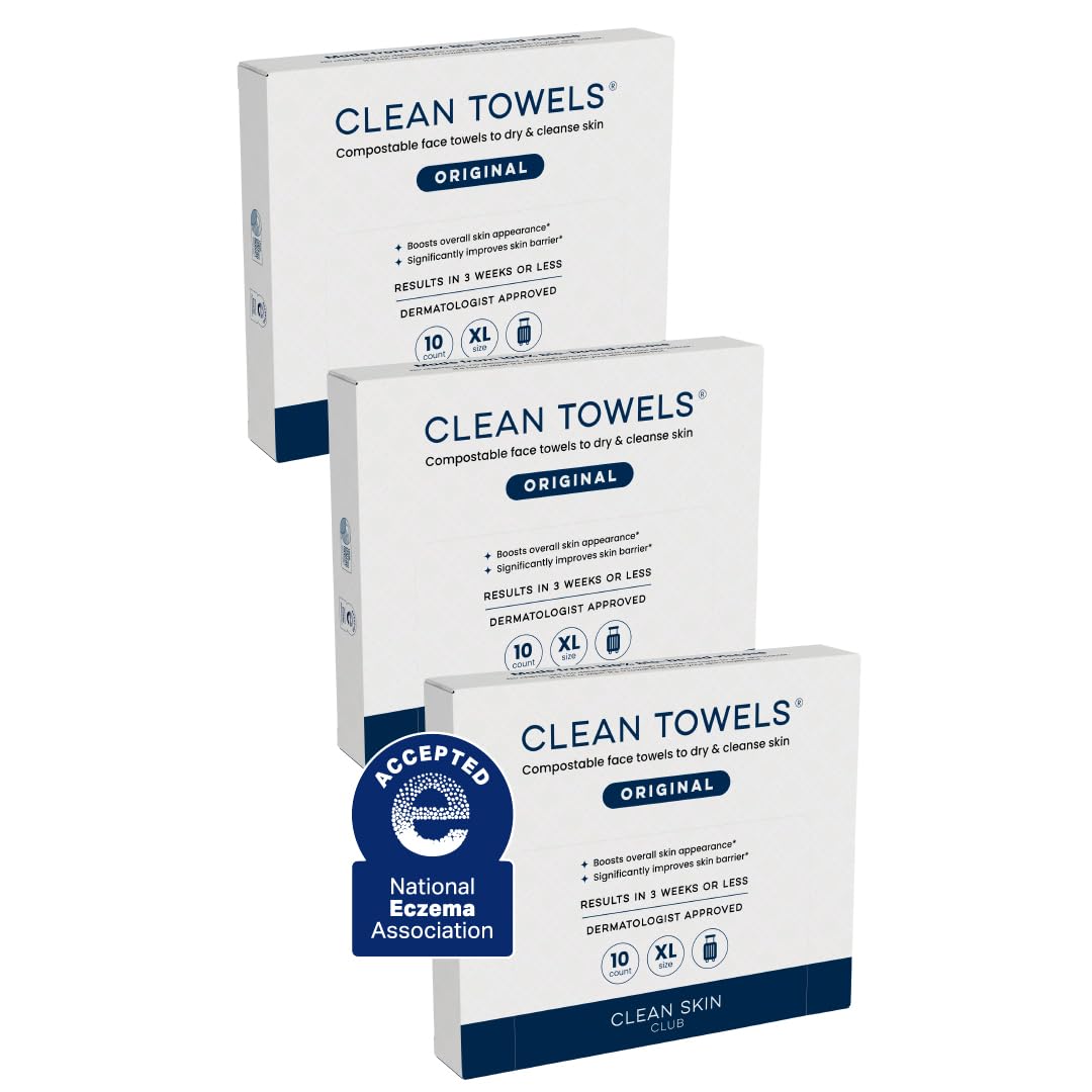 Clean_Skin_Club_Clean_Towels_XL®,_Travel_Pack_100%_USDA_Biobased_Disposable_Face_Towel,_Eczema_Association_Accepted,Dry_Wipes,_TSA-Approved_Travel_Essential,_3_Packs,_30_ct_Total