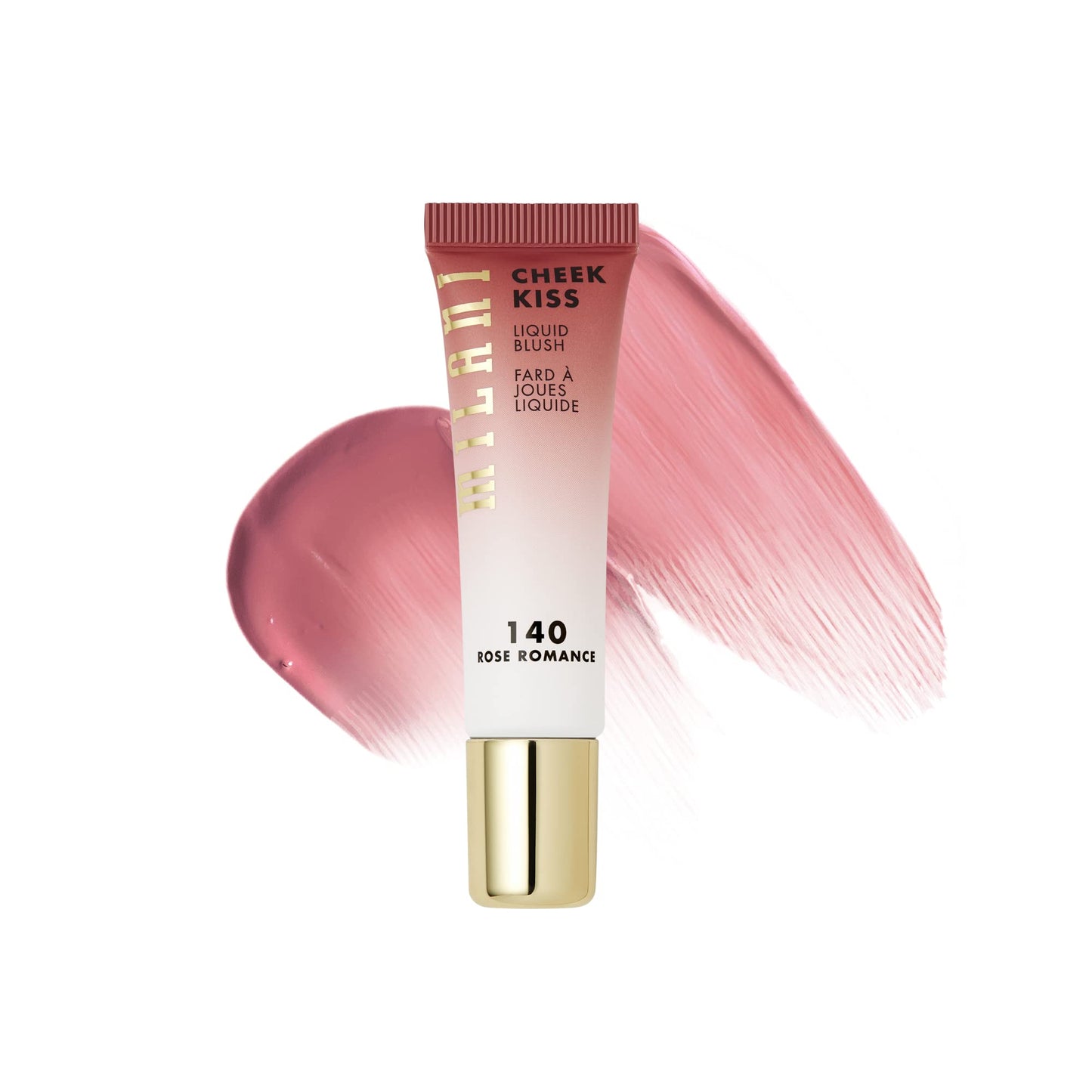 Milani Cheek Kiss Liquid Blush Makeup, Lightweight, Blendable &amp;amp; Buildable for Radiant Flushed Cheeks, Skin-Loving Formula - Rose Romance