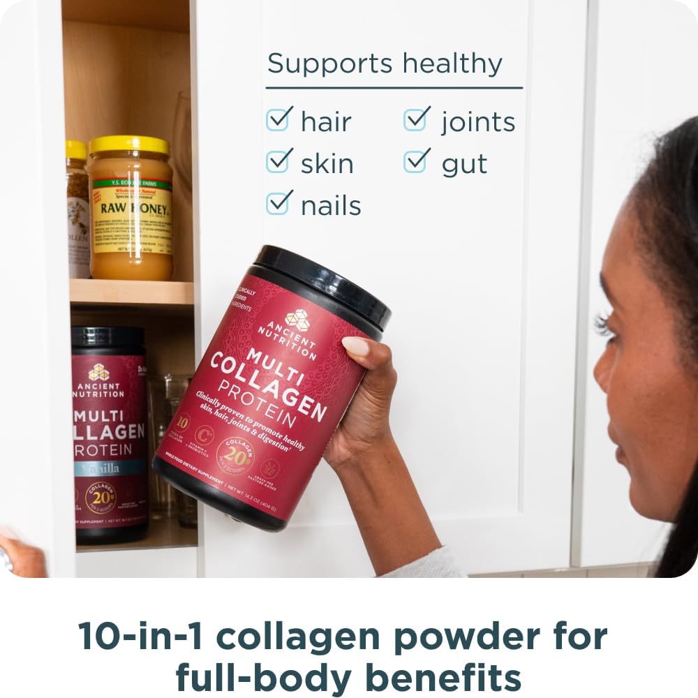 Ancient_Nutrition_Collagen_Powder_Protein_with_Probiotics,_Unflavored_Multi_Collagen_Protein_with_Vitamin_C,_45_Servings,_Hydrolyzed_Collagen_Peptides_Supports_Skin_and_Nails,_Gut_Health,_16oz