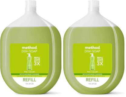 Method Dish Soap, Lime + Sea Salt, Tough on Grease