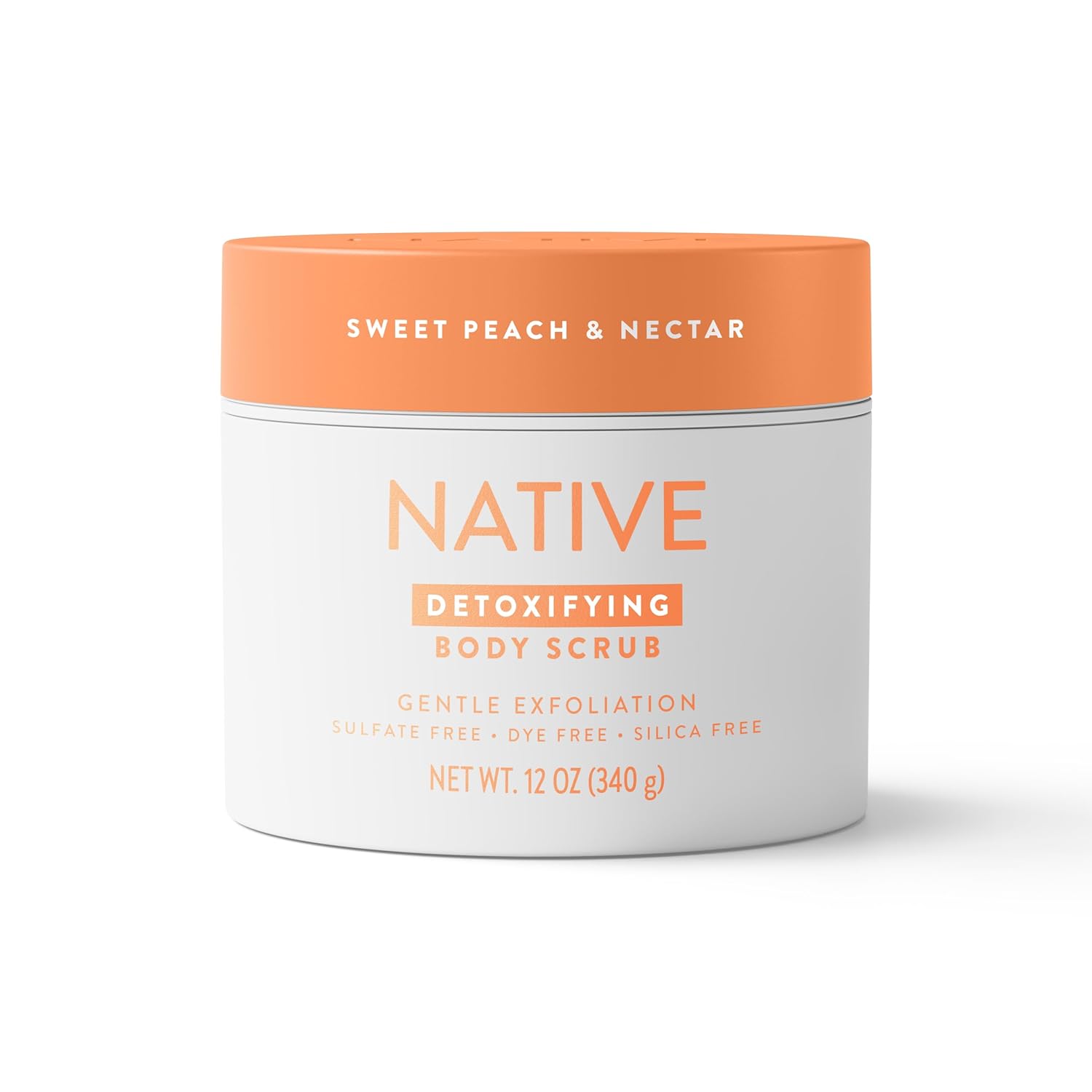 Native_Detoxifying_&_Exfoliating_Body_Scrub_for_Women_&_Men,_Sweet_Peach_&_Nectar,_Gentle_Body_Polish_for_Soft,_Smooth_Skin,_Made_Without_Sulfates,_12_oz