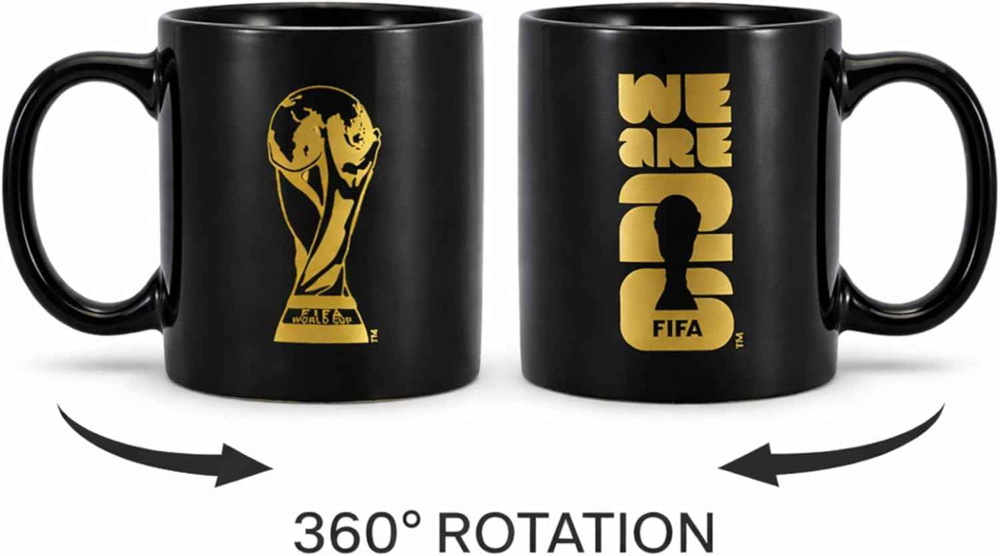 Official FIFA World Cup 2026 Edition - 12oz Ceramic Mug - Etched FIFA Emblem - Collector’s Souvenir - Perfect for Home, Office, Enjoying a Hot Latte, Coffee, Mocha, or Tea in the Kitchen