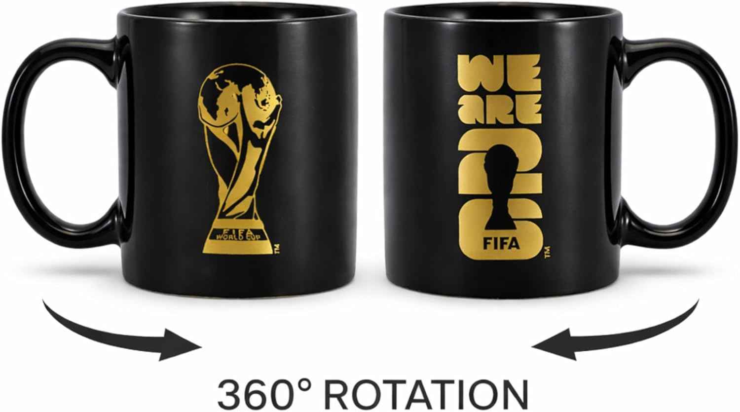 Official FIFA World Cup 2026 Edition - 12oz Ceramic Mug - Etched FIFA Emblem - Collector’s Souvenir - Perfect for Home, Office, Enjoying a Hot Latte, Coffee, Mocha, or Tea in the Kitchen