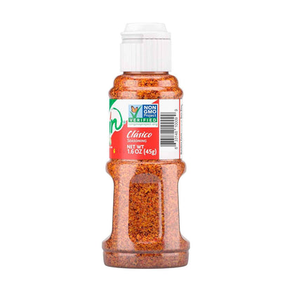 Tajin Clásico Seasoning, Mini Portable Mexican Chili Lime Spice Blend for Fruit, Snacks, Tacos, and Cocktails, Zesty Flavor Enhancer, 1.6 oz