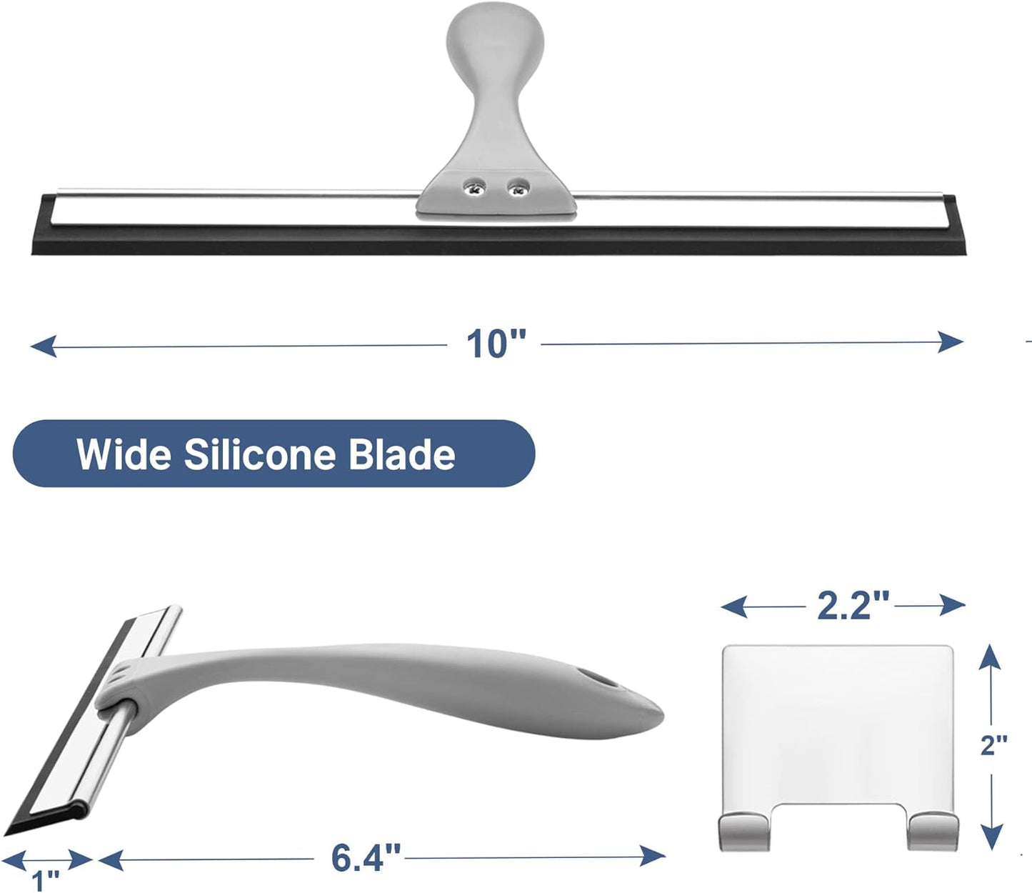 AmazerBath_Squeegee_for_Shower_Glass_Door,_All-Purpose_Squeegee_with_Hook_for_Shower_Doors,_Windows,_Mirrors,_Tiles_and_Car_Glass,_10_Inches