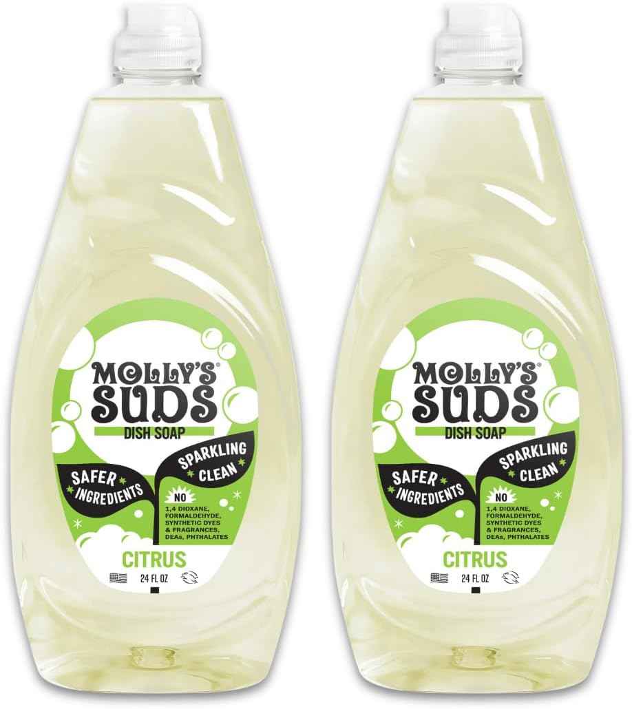 Molly's Suds Liquid Dish Soap | Clean, Simple Ingredients | Extra Scrubbing Power