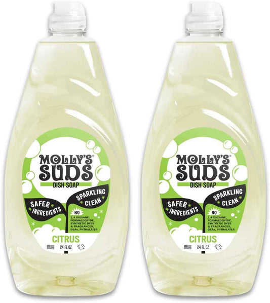 Molly's Suds Liquid Dish Soap | Clean, Simple Ingredients | Extra Scrubbing Power