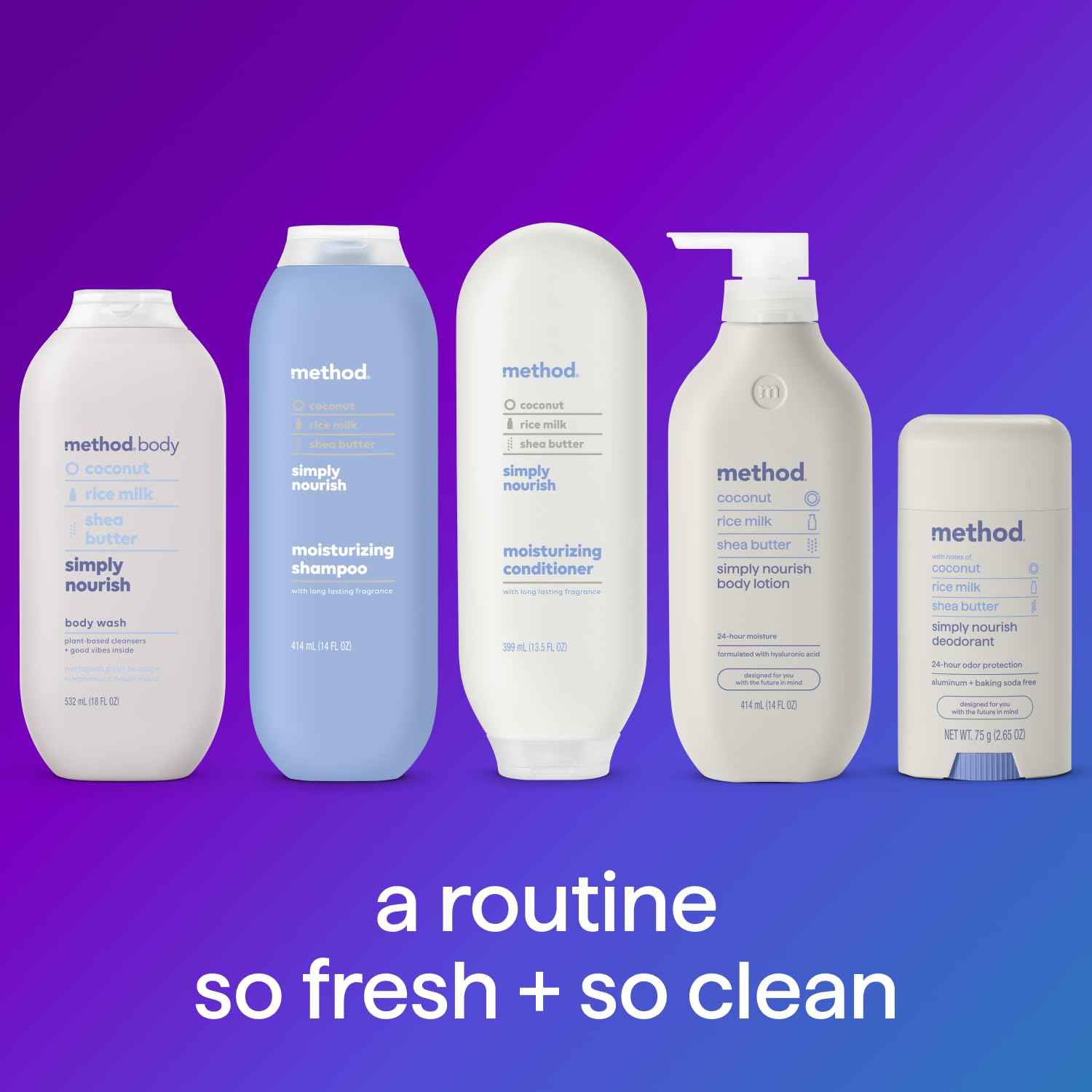 Method Body Wash, Paraben and Phthalate Free, 18 oz (Pack of 3)