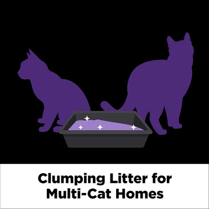 ARM_&_HAMMER_Clump_&_Seal_SLIDE_Platinum_Multi-Cat_Clumping_Cat_Litter,_Easy_Clean_Technology_with_No_Scrubbing,_14-Day_Odor_Control,_18_lbs