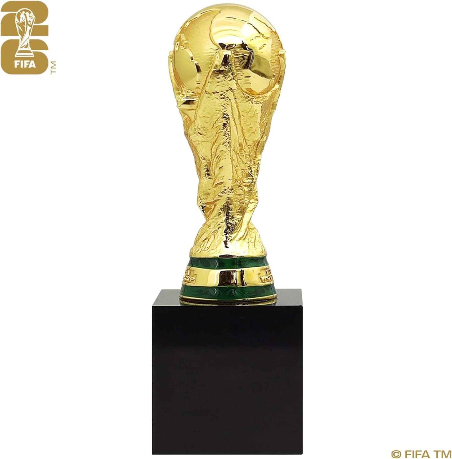 Official FIFA World Cup 2026 Edition - 4 Inch 3D Trophy w Acrylic Base - Timeless Collector’s Item Premium Zinc Alloy - FIFA World Cup Trophy Replica Perfect for Desk, Man Cave, Football Memorabilia