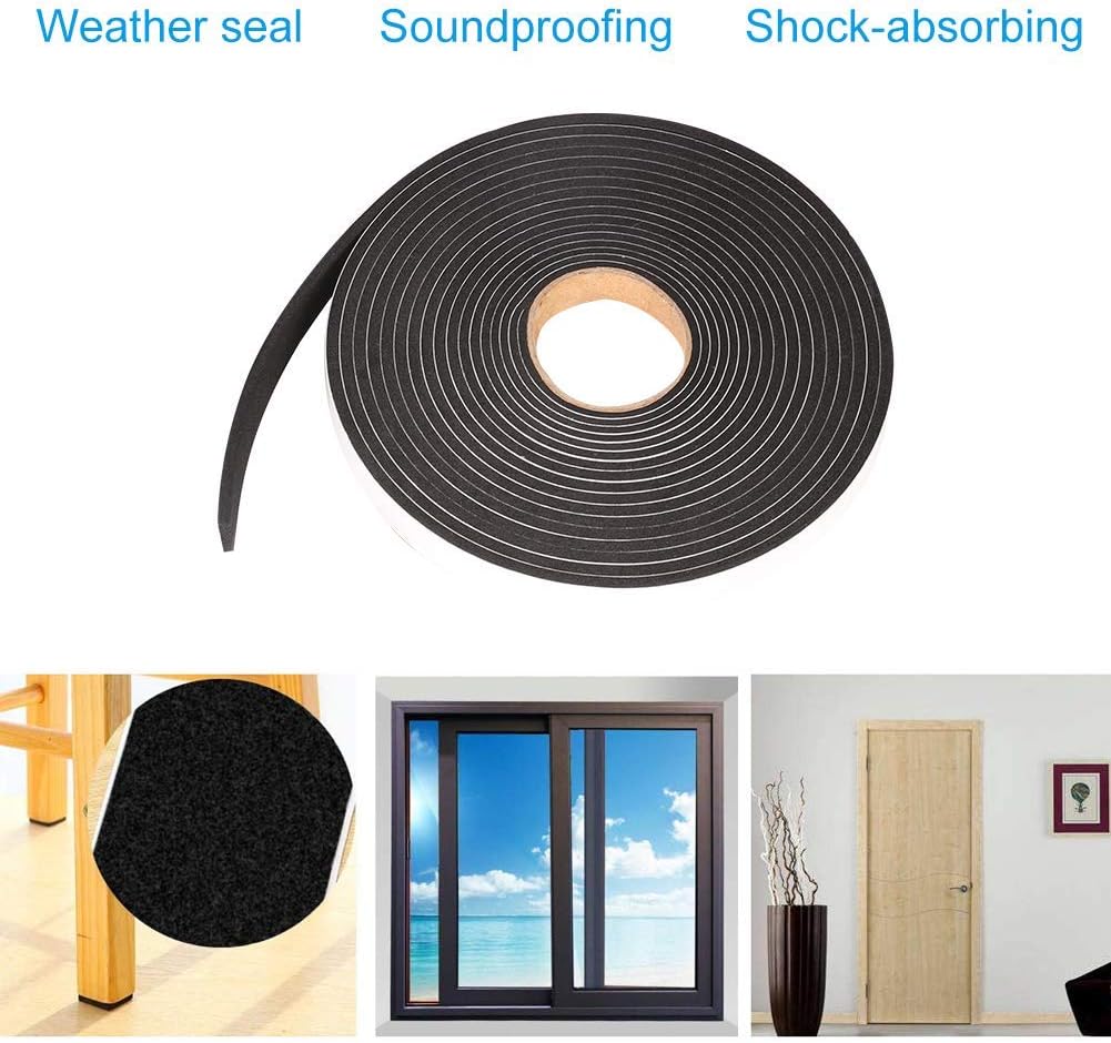 Seal_Foam_Tape,1/2_Inch_W_x_1/8_Inch_T_Weather_Stripping_for_Door_and_Window,High_Density_Single_Sided_Closed_Cell_Door_Insulation_Weather_Strip,_3_Rolls_Total_50FT_Black