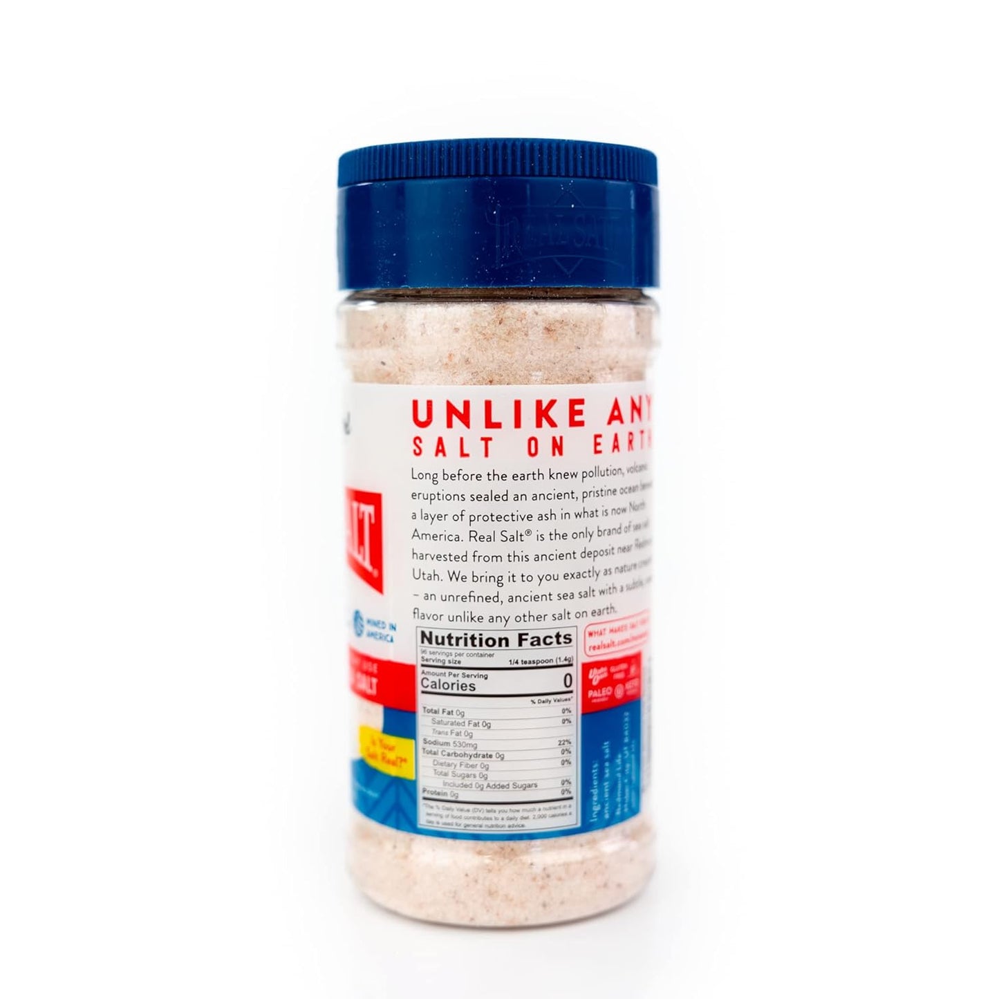 REDMOND_Real_Sea_Salt_-_Natural_Unrefined_Organic_Gluten_Free_Fine,_4.75_Ounce_Shaker_(1_Pack)