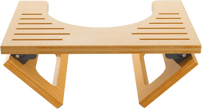 AmazerBath_7_Inches_Bamboo_Toilet_Stool_Squat_for_Adult,_Foldable_Squatting_Potty_Stools_for_Bathroom,_0.79"_Thickness_Poop_Stool_with_Non-Slip_Strip,_Space-Saving,_No_Assembly_Required,_Natural_Color
