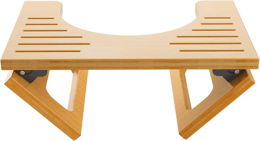 AmazerBath_7_Inches_Bamboo_Toilet_Stool_Squat_for_Adult,_Foldable_Squatting_Potty_Stools_for_Bathroom,_0.79"_Thickness_Poop_Stool_with_Non-Slip_Strip,_Space-Saving,_No_Assembly_Required,_Natural_Color