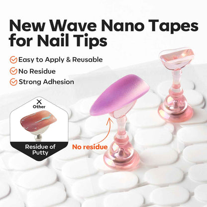 Modelones Nail Stand Set, Magnetic Nail Stands for Press ons False Nail Tips Practice Acrylic Holder with 200pcs Sticky Tabs Strong Metal Base Painting Display DIY & Salon Use Beginner Supplies