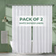 White - 72"W x 65"L (Pack of 2)