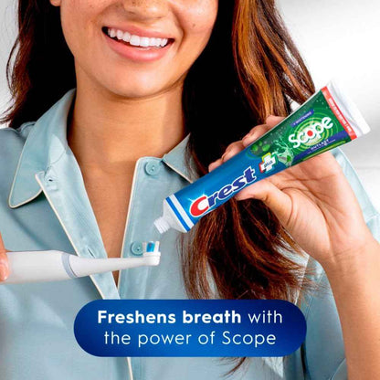 Crest Complete Whitening + Scope, Long Lasting Mint Toothpaste