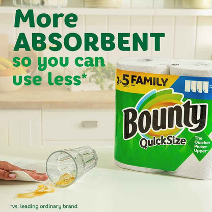 Bounty Paper Towels Quick Size, White