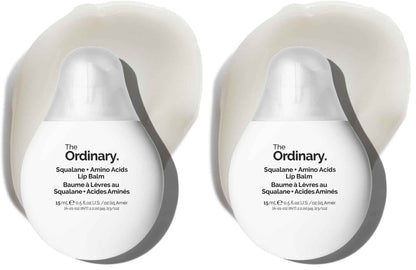 The Ordinary Squalane + Amino Acids Hydrating Lip Balm, for Lips, Elbows, and Cuticles, 0.5 Fl Oz