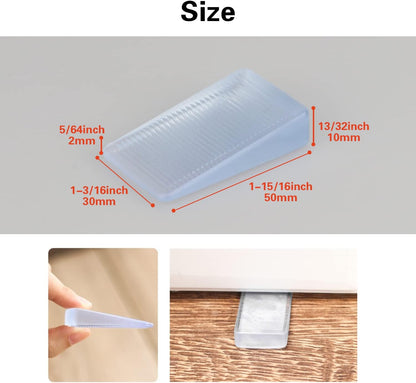 8_Pcs_Clear_Shims,_Shims_for_Leveling_Furniture,_Trimmable_Hard_Wedges_Table_Shims,_Plastic_Wedge_Toilet_Shim,_Furniture_Leveler_Wedges,_Rubber_Texture,_Perfect_for_Level_Uneven_Doors,_Floors