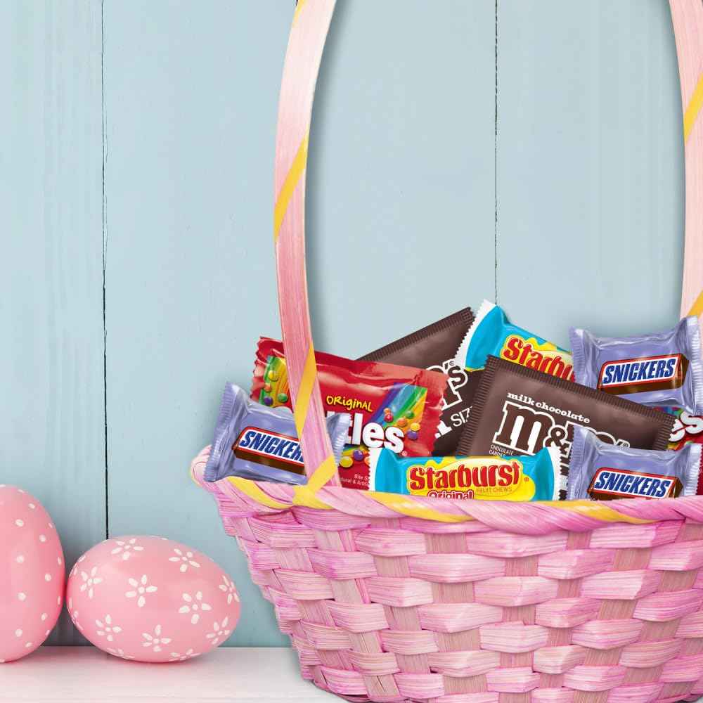 M&M'S, SKITTLES Original, SNICKERS, MILKY WAY & STARBURST Chocolate and Fruity Easter Candy for Easter Baskets and Eggs, 27.27 Ounce Bag