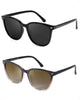 A11(2 Pack)black Frame/Grey Lens+gradient Brown Frame/Brown Lens