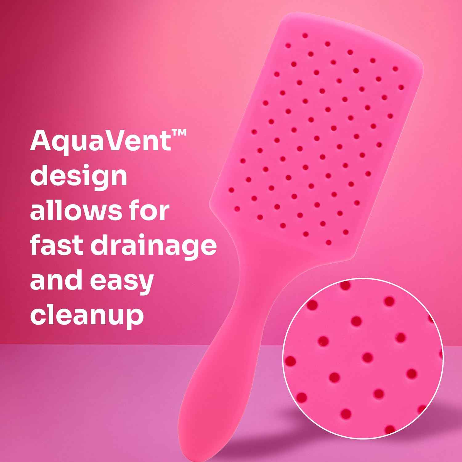 Wet Brush Paddle Detangler Hair Brush, Ultra-Soft IntelliFlex Bristles with AquaVent Design, Great For Treatment & Mask Application, Women, Men, Wet, Dry and Damaged Hair
