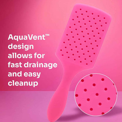 Wet Brush Paddle Detangler Hair Brush, Ultra-Soft IntelliFlex Bristles with AquaVent Design, Great For Treatment & Mask Application, Women, Men, Wet, Dry and Damaged Hair