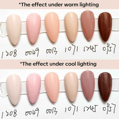modelones Gel Nail Polish Kit -6 Colors Nude Pink Milky White Spring Gel Polish Set Skin Tones Neutral Brown Soak Off Gel Nail Kit Manicure DIY Nail Art Salon Home Gift
