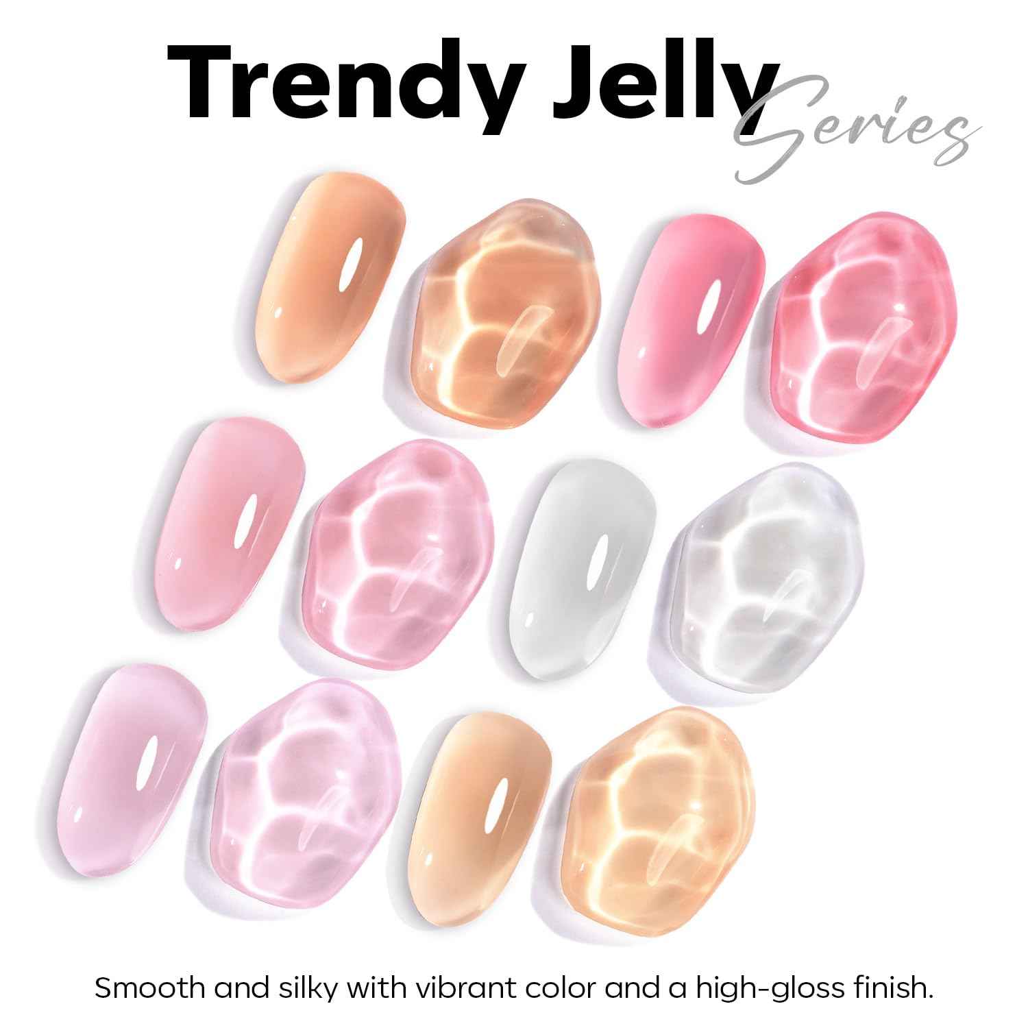 modelones Gel Nail Polish Nail Polish Natural Color Translucent Soak Off LED Clear Coat Soap Nails Art White French Gel Polish 15ml
