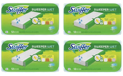 Swiffer Sweeper Wet Mopping Cloth Multi Surface Refills, Mops for Floor Cleaning, Febreze Lavender Scent