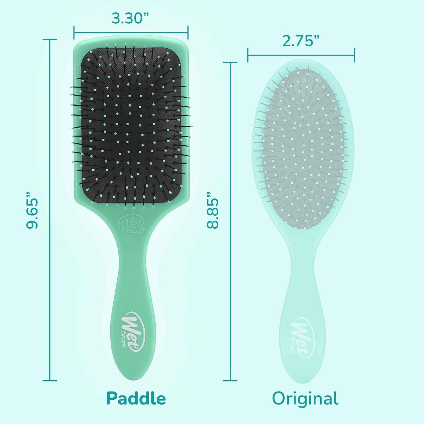 Wet Brush Paddle Detangler Hair Brush, Ultra-Soft IntelliFlex Bristles with AquaVent Design, Great For Treatment & Mask Application, Women, Men, Wet, Dry and Damaged Hair