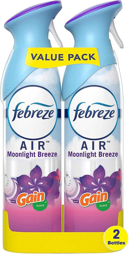 Febreze Air Mist Air Freshener Spray, Odor-Fighting Room Spray, Air Fresheners for Home and Bathroom and Kitchen, Aerosol Can