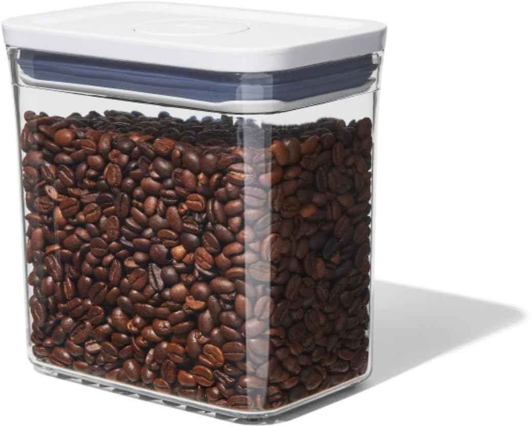 OXO Good Grips POP Container – Airtight for Coffee and More Food Storage, Rectangle, Clear