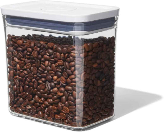 OXO Good Grips POP Container – Airtight for Coffee and More Food Storage, Rectangle, Clear