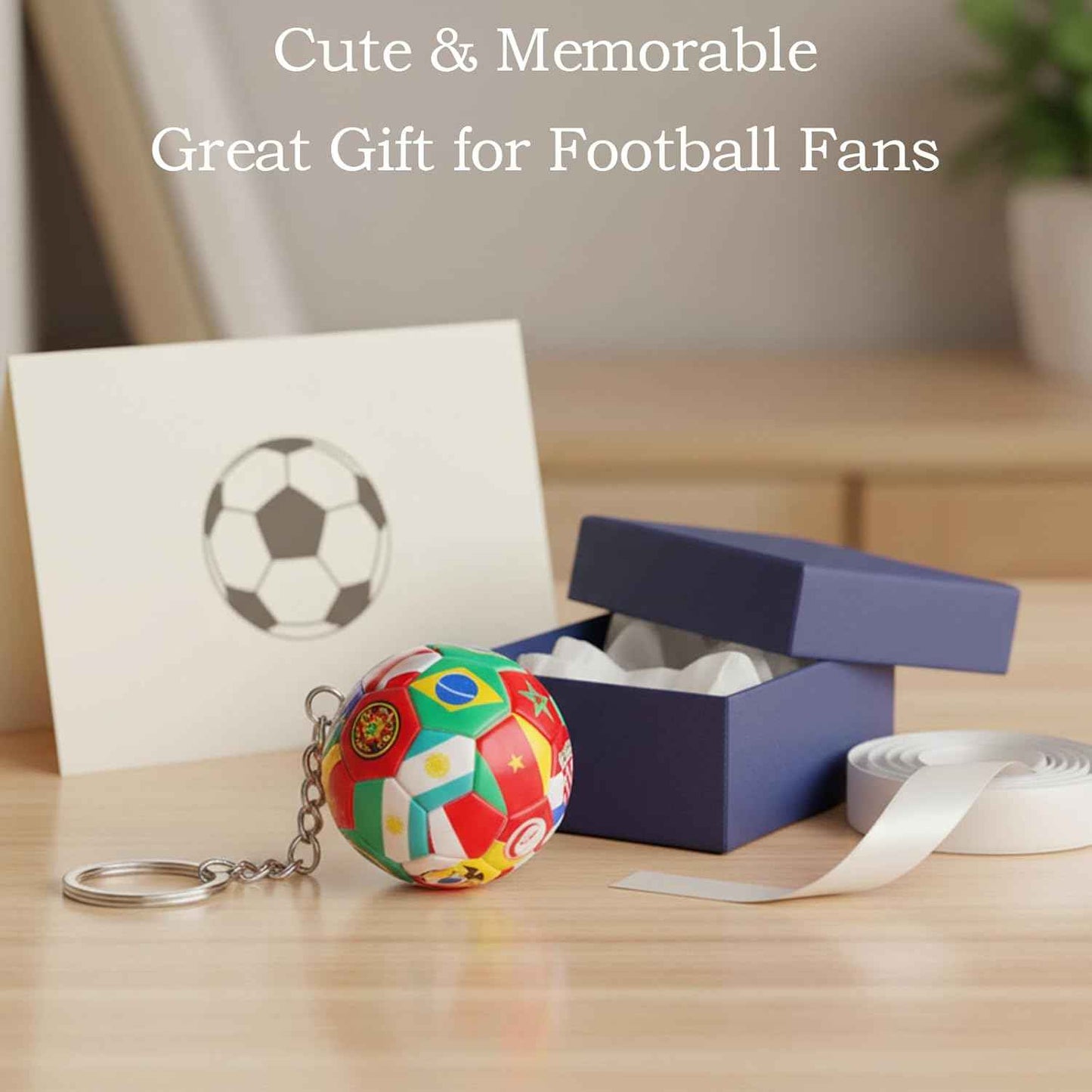 4PCS World Cup Soccer Keychain 2026 Football Ball Key Chain with National Flags,World Cup Soccer Gifts & Accessories for Men Sports Merchandise 2026 Backpack Charm Daily Use