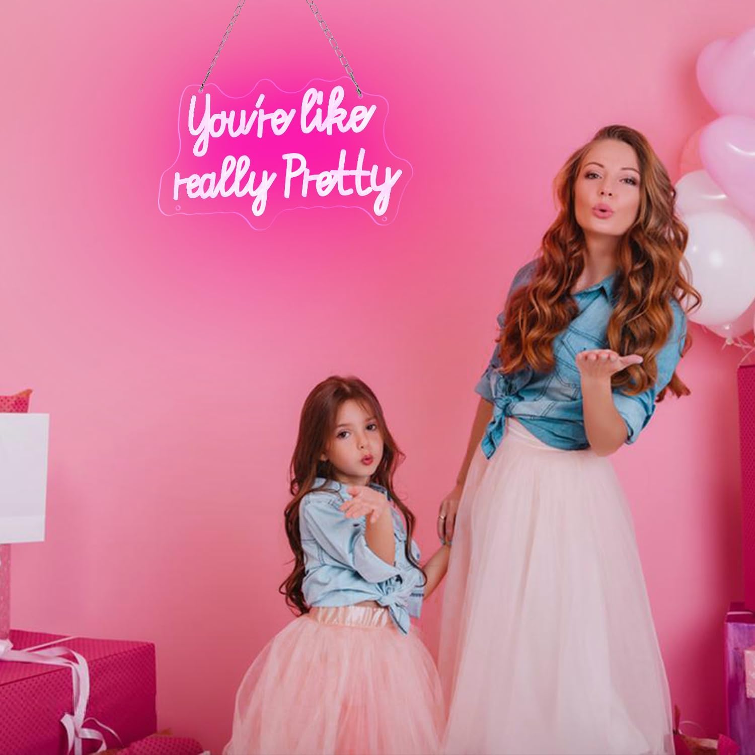 You_like_really_pretty_Led_Neon_Sign_15_*_9_inch,_Pink_neon_lights_with_USB_for_Room_decor,neon_sign_for_Wall_decor,Birthday,light_up_sign_for_wedding_sign,Bacelorette_Party,Bedroom,Gift