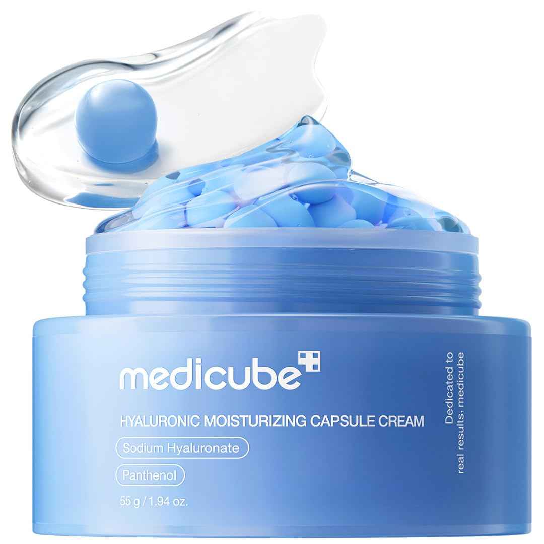 medicube Capsule Cream | 120H Lasting Hydration, Barrier Care, Calming Daily Facial Moisturizer For All Skin Types | Panthenol & Ceramides | Korean Skincare