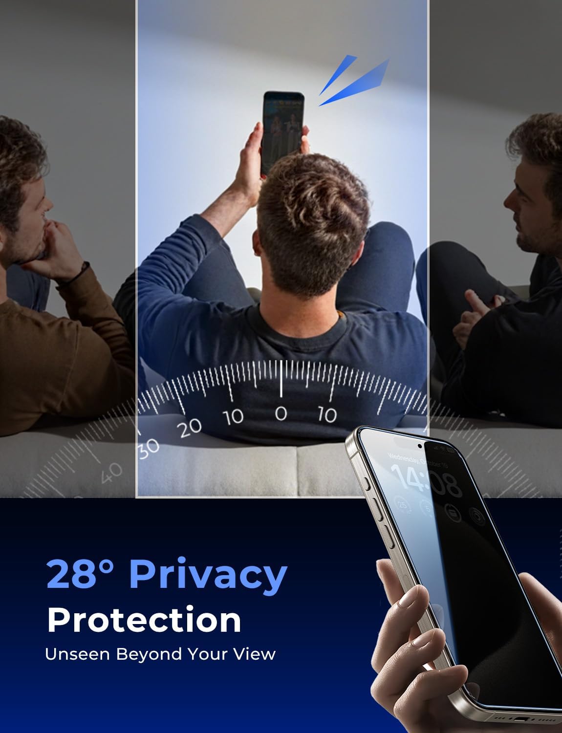 MAGIC_JOHN_2_Pack_for_iPhone_15_Pro_Max_6.7_inch_Privacy_Glass_Screen_Protector,_Auto_Dust-Elimination_Installation,_Bubble_Free,_Easy_Installation