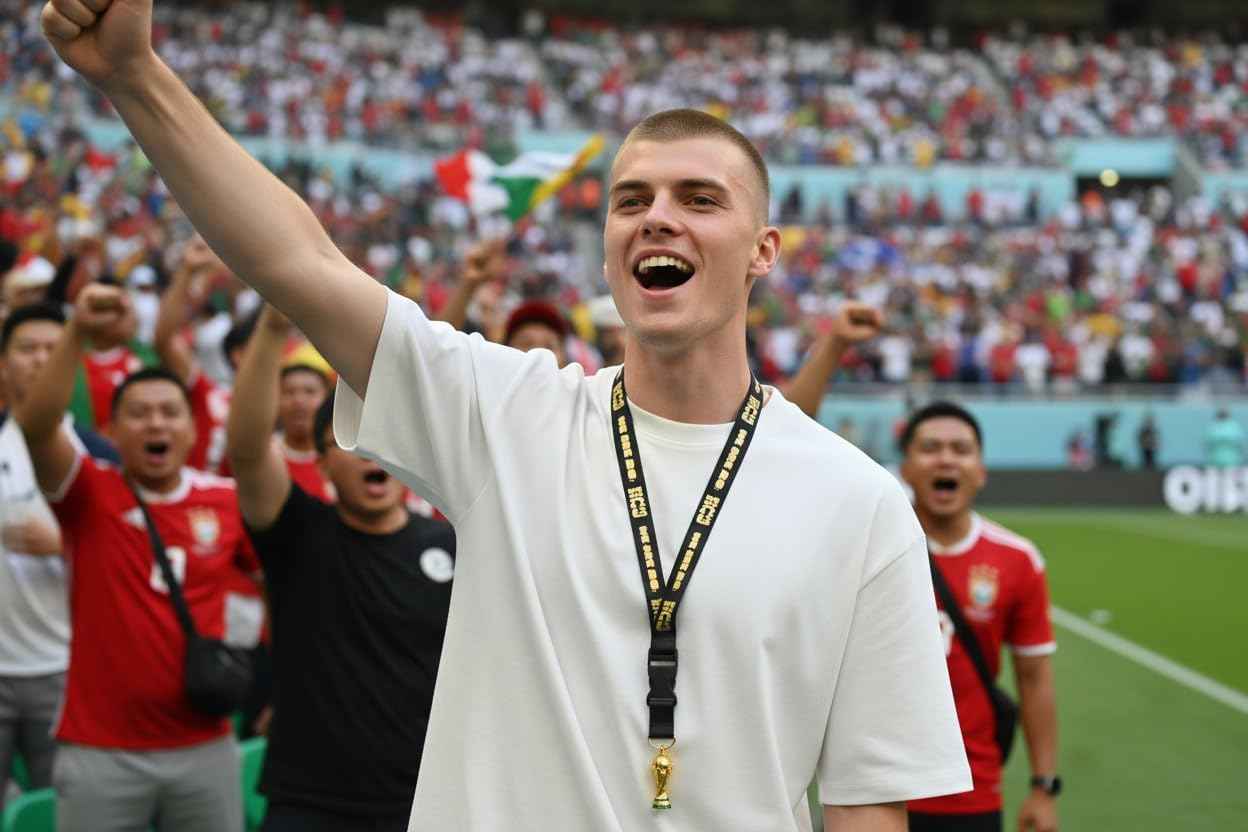 Official FIFA World Cup 2026 Edition - 21 Inch Nylon Lanyard with Trophy Replica – Durable Fan Gear – Great for Holding Your Work ID, Pin Collecting, Carrying Keys and More - The World Cup Is Here